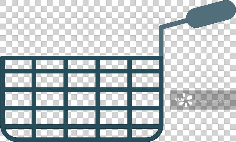 深炸锅扁平图标设计图片素材