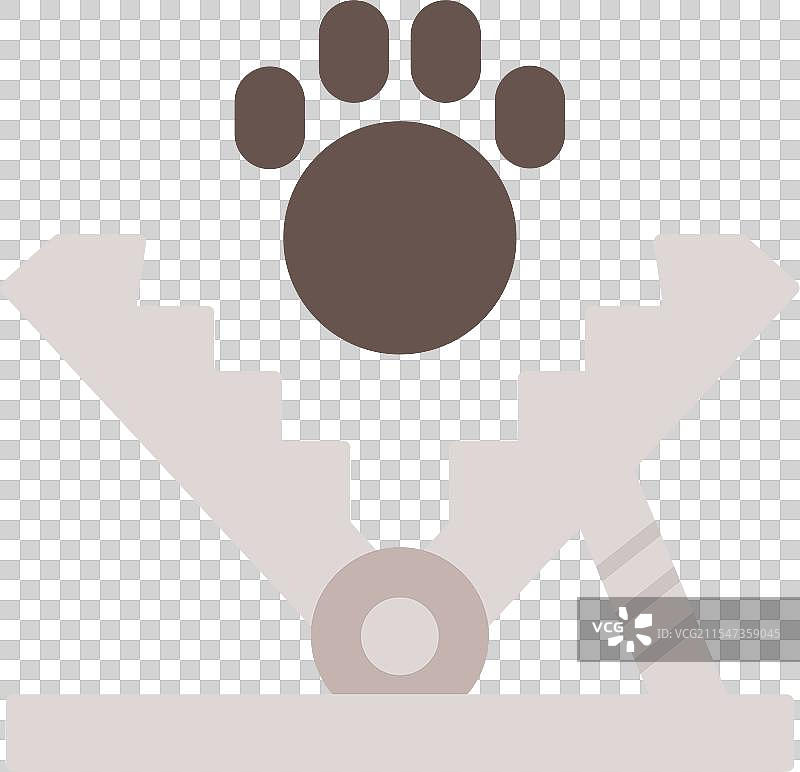 熊陷阱扁平图标设计图片素材