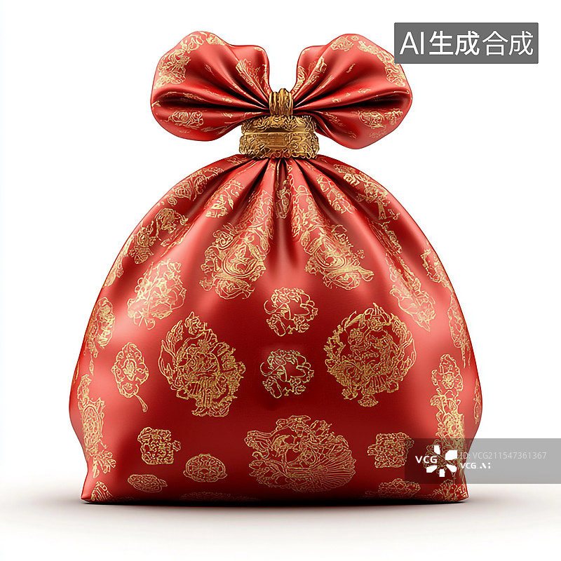 【AI数字艺术】春节喜庆红包袋子图片素材