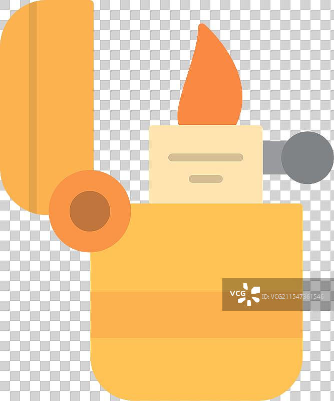 打火机扁平图标设计图片素材