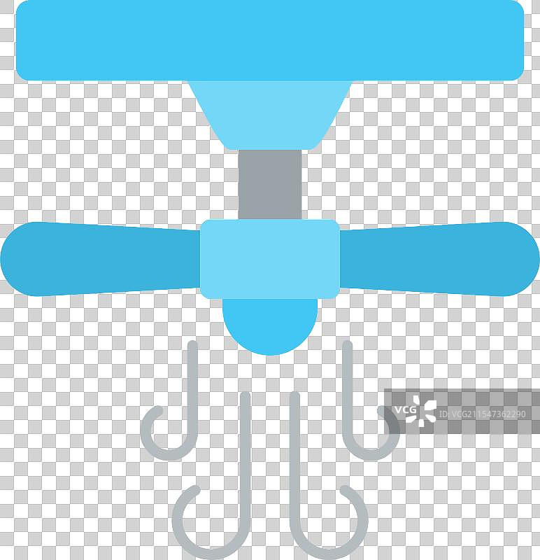 天花板风扇扁平图标设计图片素材