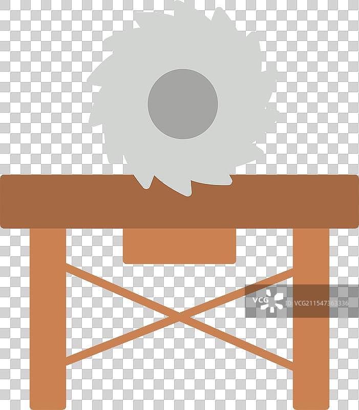 圆锯平面图标设计图片素材