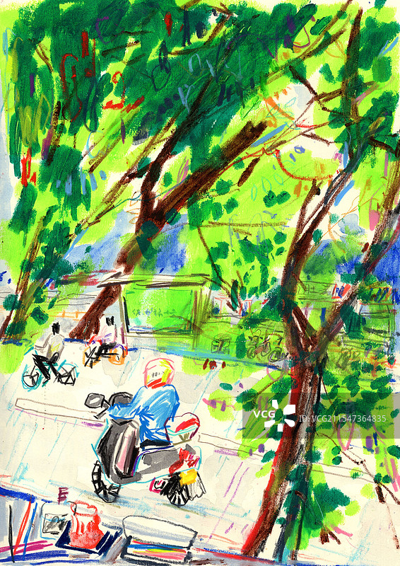 路上的风景图片素材