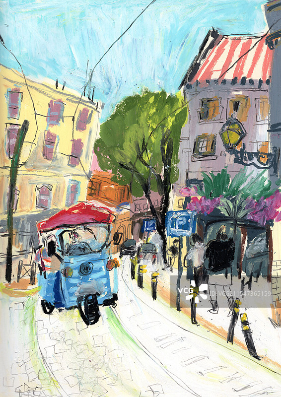 街头小巷图片素材