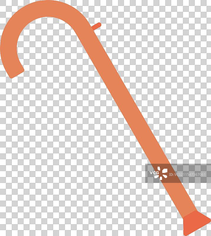 手杖扁平图标设计图片素材