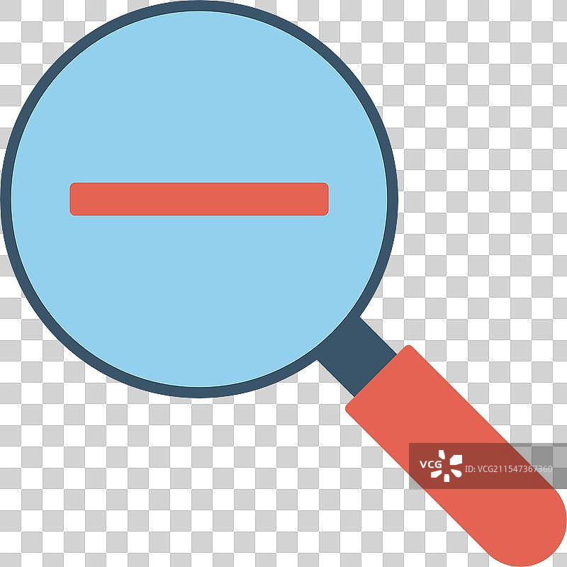 缩小视图的扁平图标设计图片素材