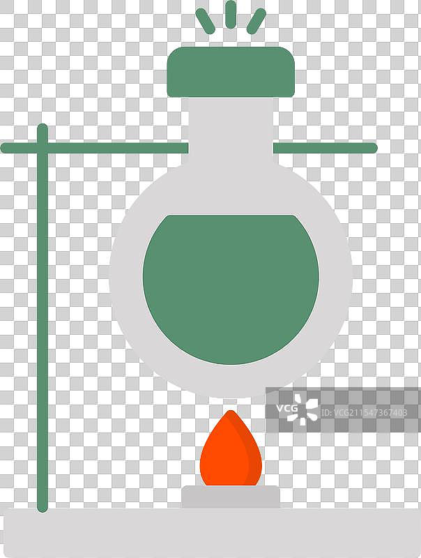 本生灯扁平图标设计图片素材