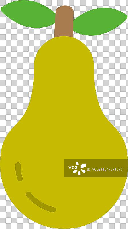 梨子扁平图标设计图片素材