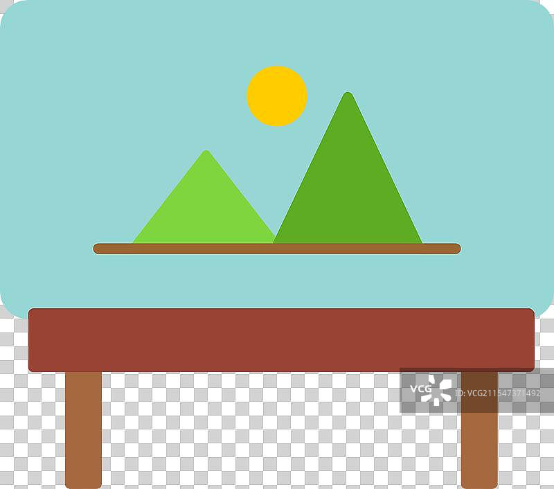 艺术板平面图标设计图片素材