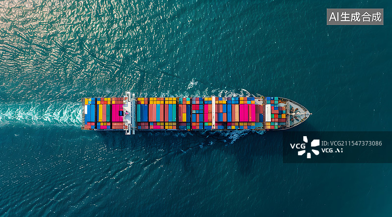 【AI数字艺术】货运运输进出口码头图片素材