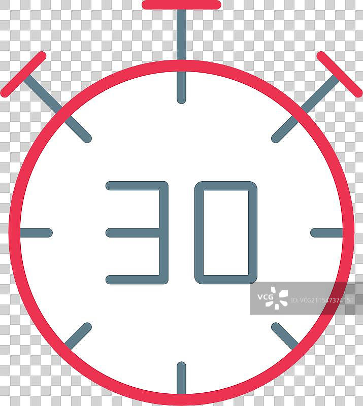 半场时间扁平图标设计图片素材