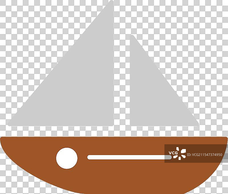 小艇扁平图标设计图片素材