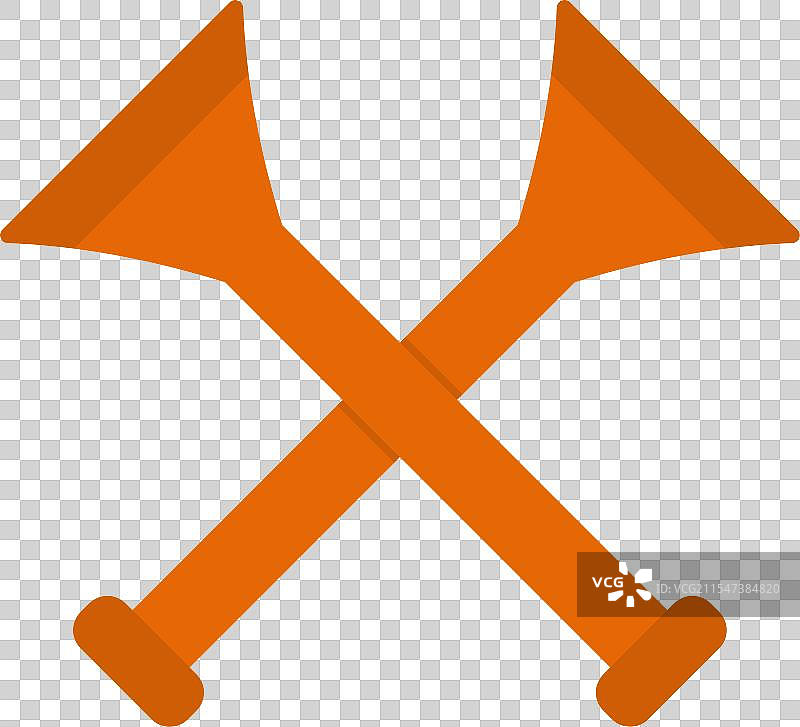 呜呜喇叭扁平图标设计图片素材