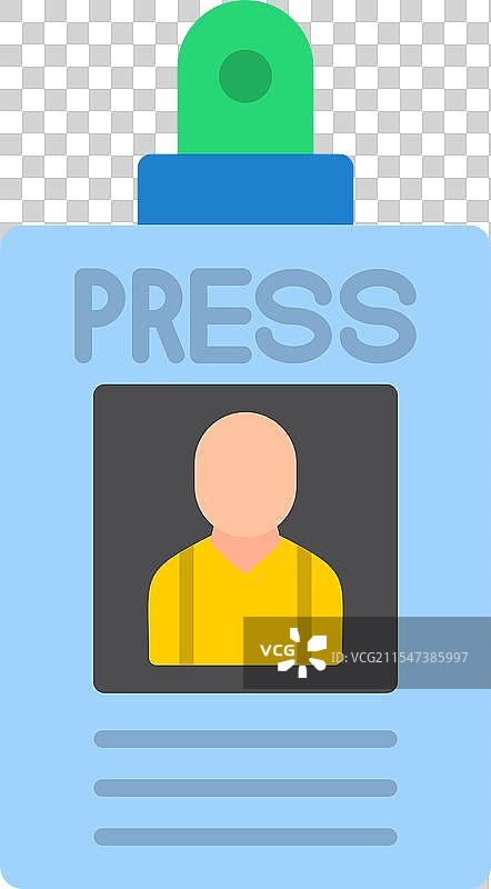 平面图标设计的通行证图片素材