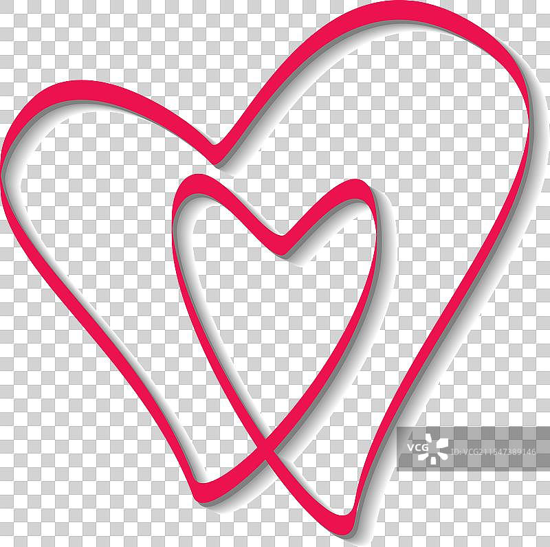 恋爱中人们的心灵素描图片素材