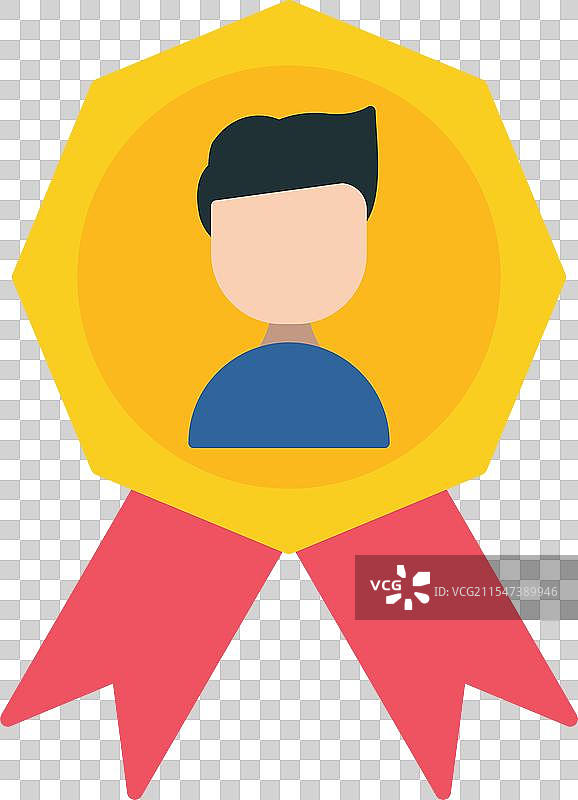 本月最佳员工扁平图标设计图片素材