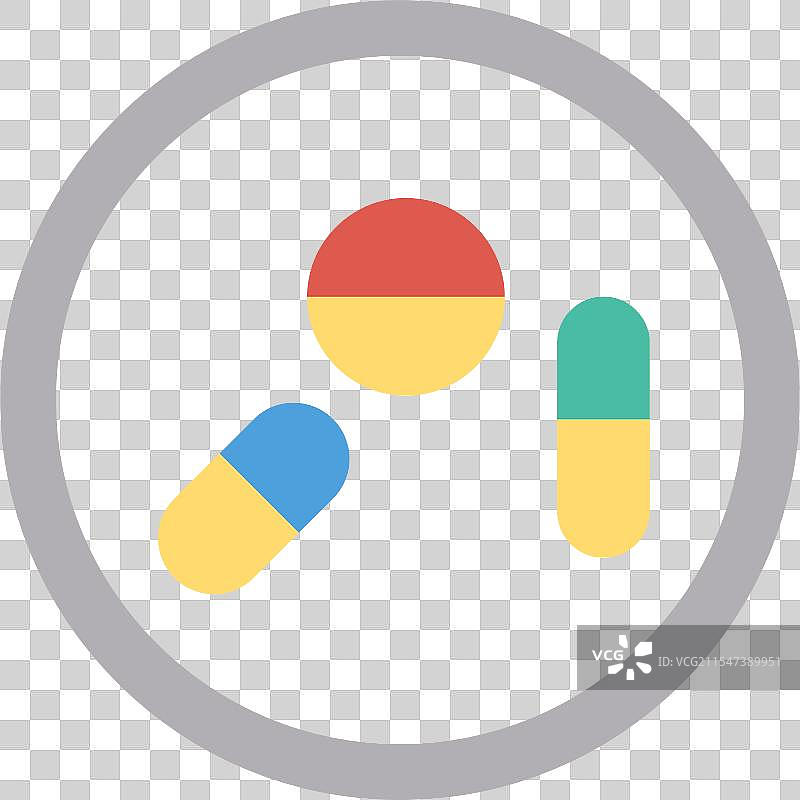 不良习惯扁平图标设计图片素材