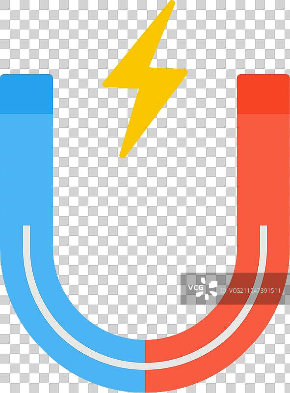 磁铁扁平图标设计图片素材