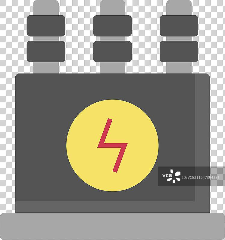 电力变压器扁平图标设计图片素材