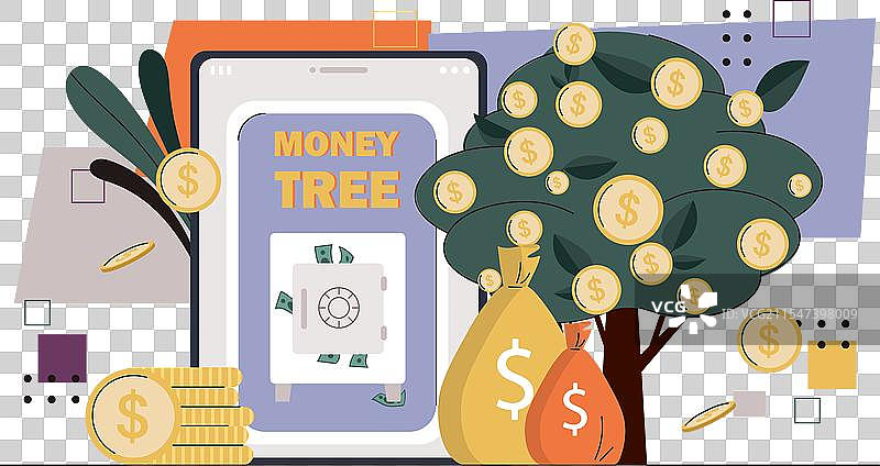 发财树概念图片素材