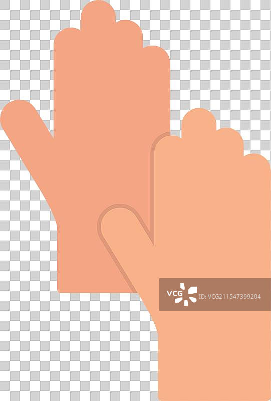 清洁手套扁平图标设计图片素材