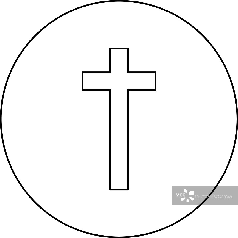 黑色圆形中的十字图标图片素材