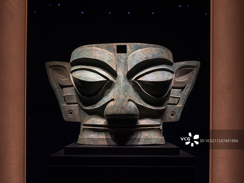 三星堆青铜大面具图片素材