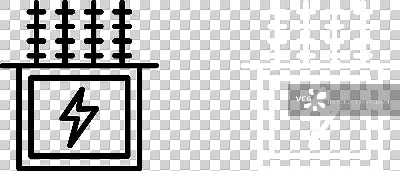 变压器图标集 电力变电站 电气图片素材