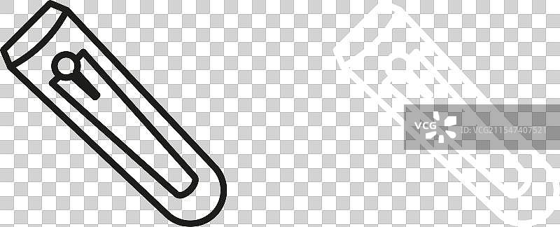 指甲剪图标集 美甲指甲修整与护理图片素材