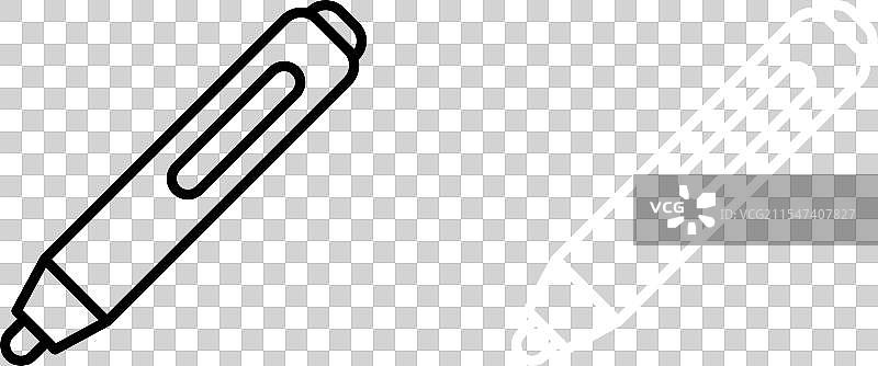 办公荧光笔符号图标集图片素材