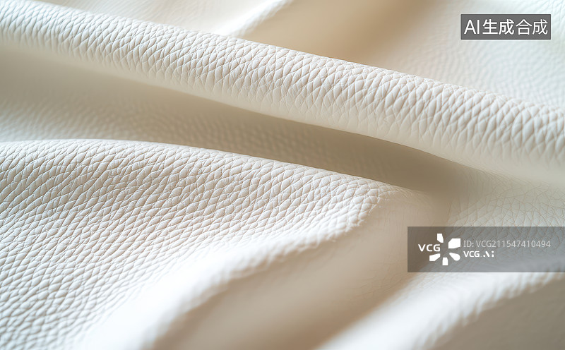 【AI数字艺术】白色真皮革质感背景图片素材