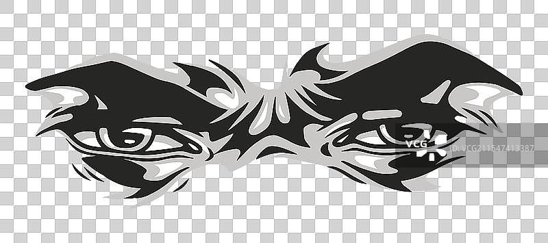 深色背景下富有表现力的目光图片素材