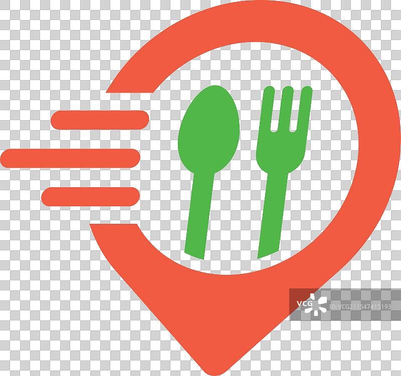 食品配送地点标志图片素材