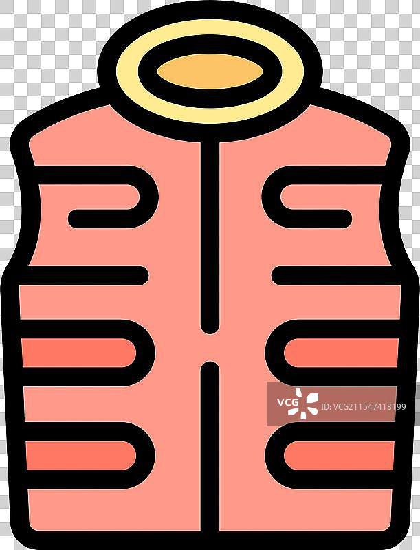 保暖的有领背心，保护您免受寒冷天气的侵袭图片素材