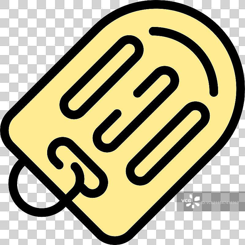 黄色的滑水板漂浮在水面上供游泳使用图片素材