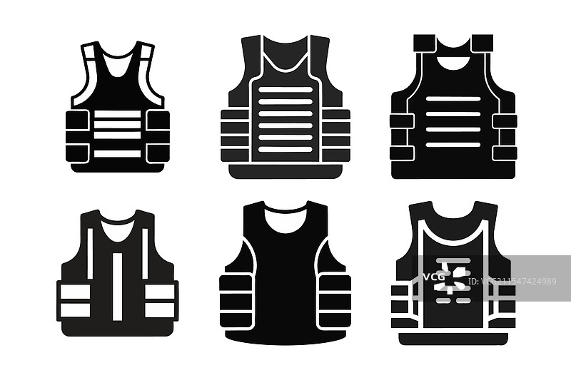 简单的防弹背心轮廓1图片素材
