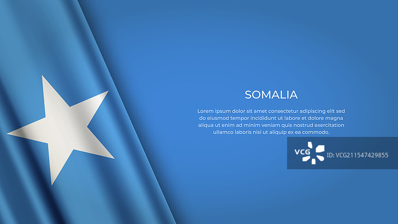 索马里国旗，保留原始颜色图片素材