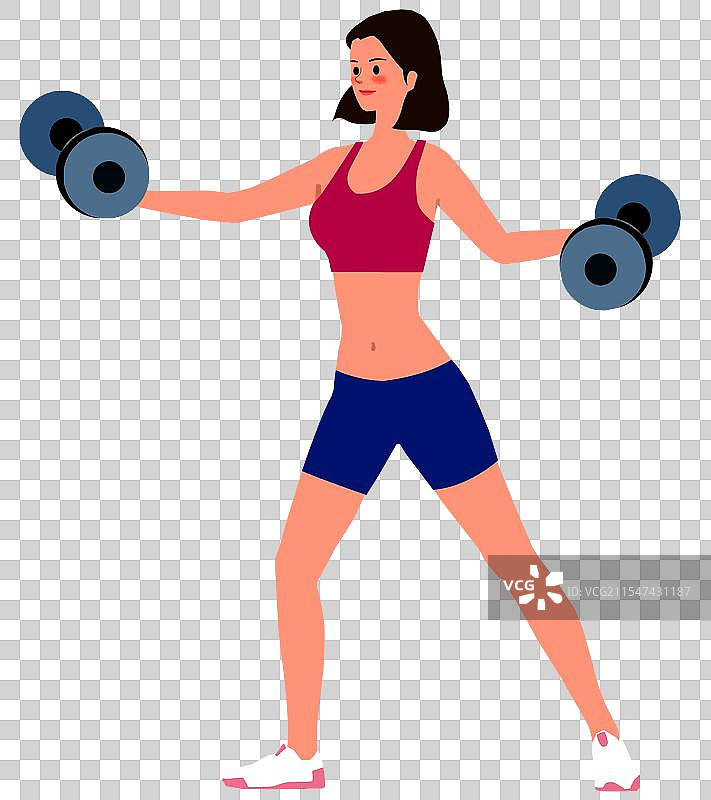 健身的女子图片素材