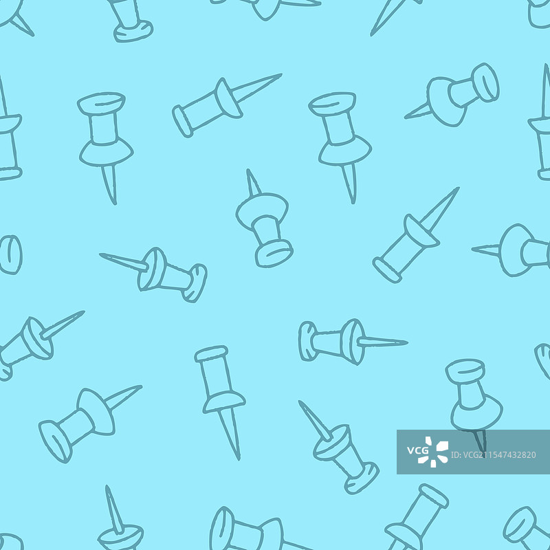 大头针轮廓无缝图案用于印刷图片素材