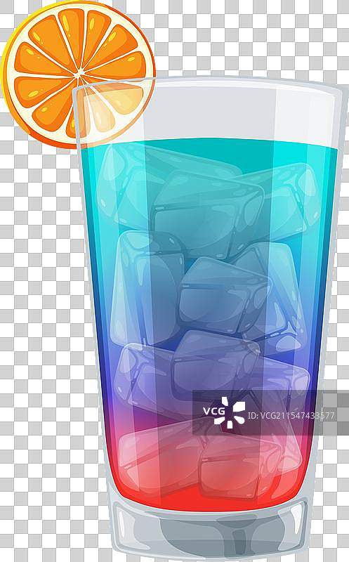 清爽的分层鸡尾酒图片素材