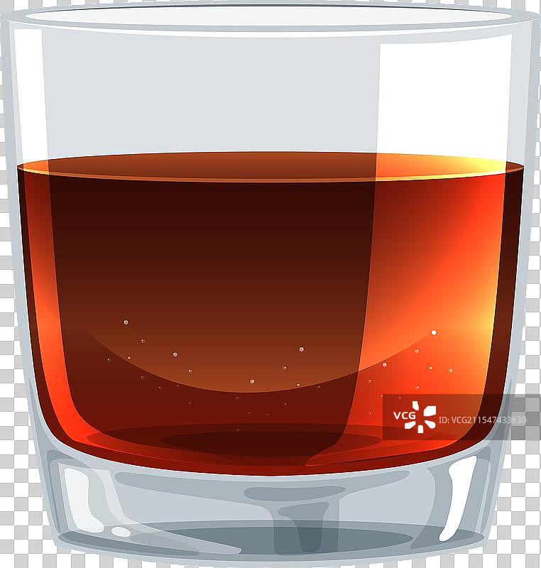 威士忌杯的风格化图形图片素材