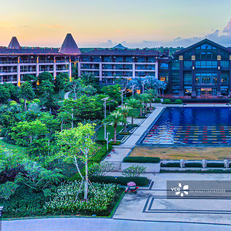 航拍南丽湖风景区风光图片素材