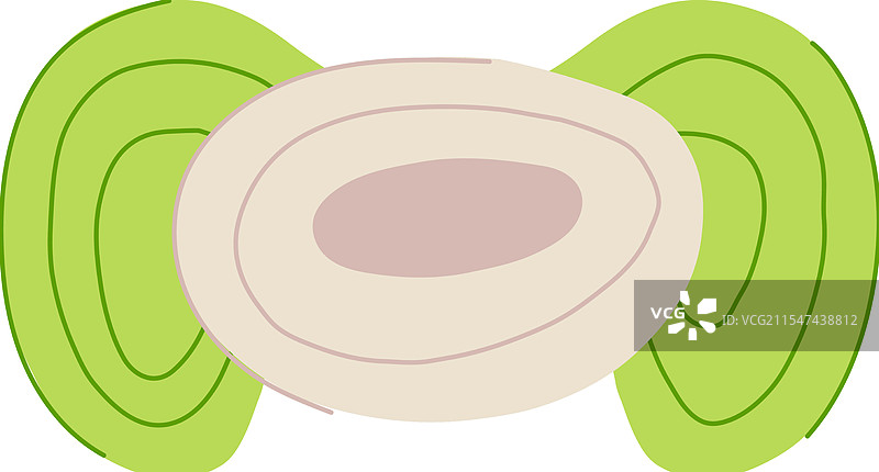卡通牙齿舒缓环图片素材