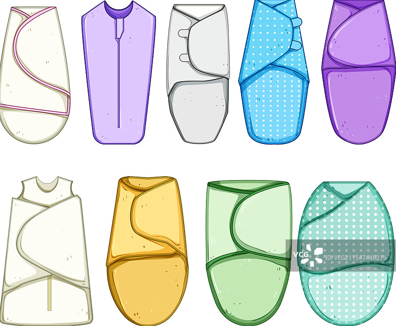 卡通包裹毯套装图片素材