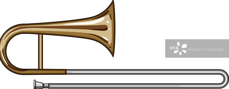 波尔多色的长号卡通人物图片素材