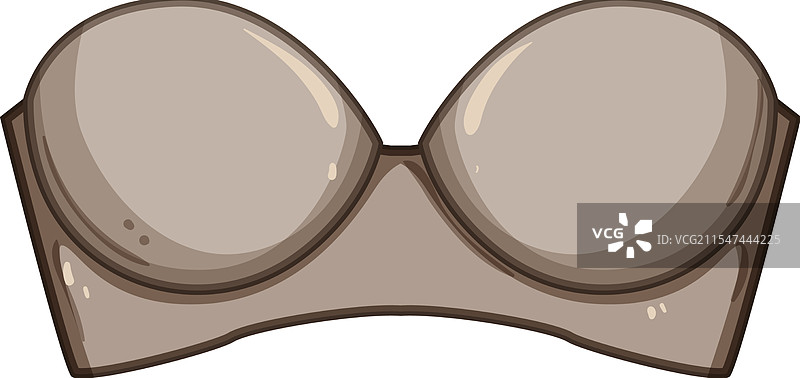 无钢圈无肩带文胸卡通图案图片素材