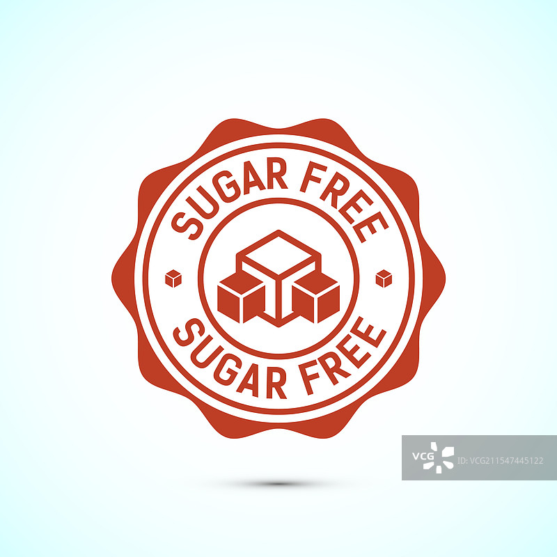 无糖图标徽章标签或贴纸 糖尿病患者图片素材