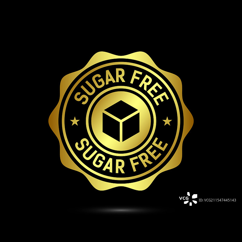 无糖图标徽章标签或贴纸 糖尿病患者图片素材