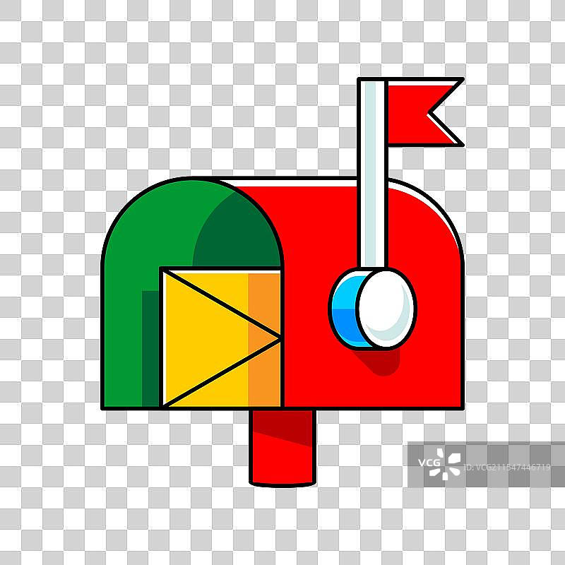 圣诞邮箱图标图片素材