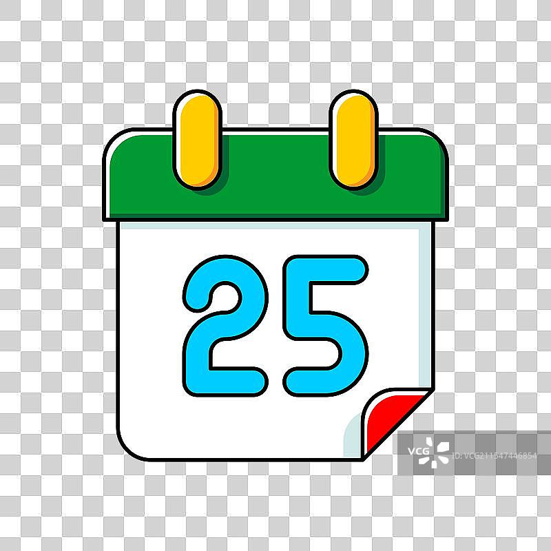 圣诞日历图标图片素材